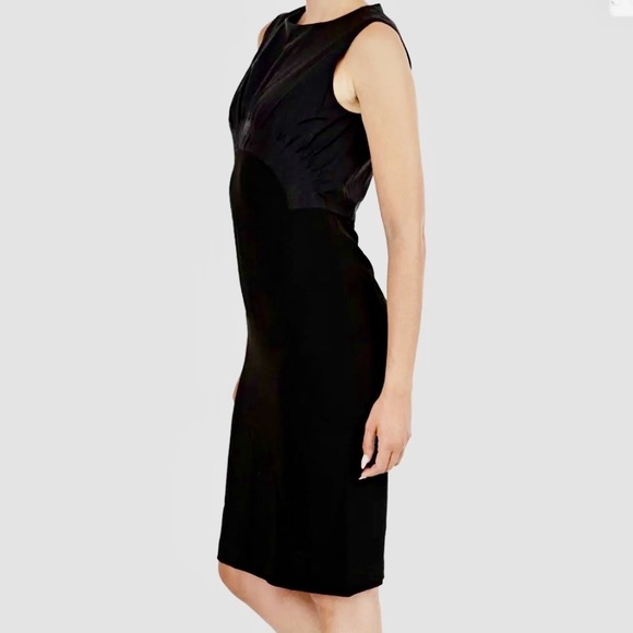 Diane Von Furstenberg Asabi Pleated Sheath Dress in Black - Picture 13 of 16